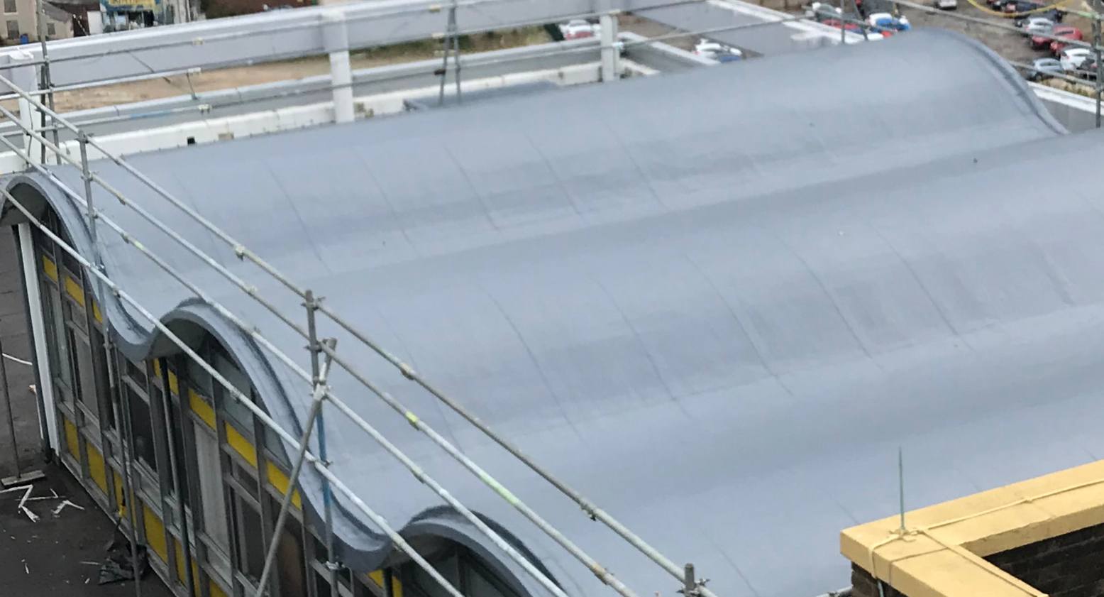 Commercial flat roof