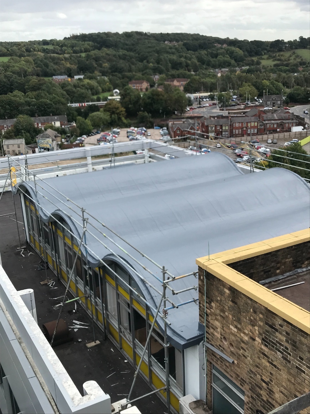 Flat roof detail